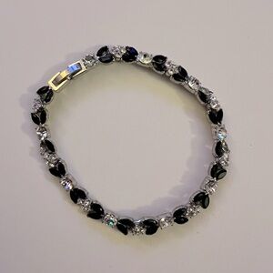 Monet Black and White Tennis Bracelet